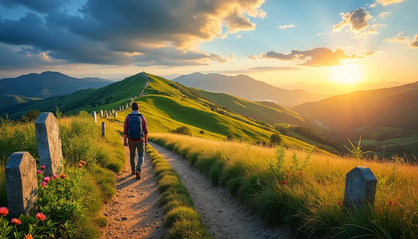 partez à la découverte du chemin de saint-jacques de compostelle, une aventure unique mêlant spiritualité et nature. explorez des paysages époustouflants tout en vivant une expérience enrichissante au cœur de la culture et de l'histoire.